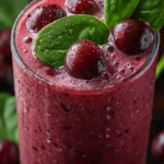 cherry spinach smoothie First Image