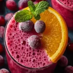 cranberry orange smoothie First Image