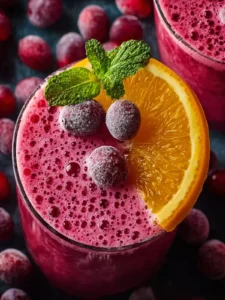 cranberry orange smoothie First Image