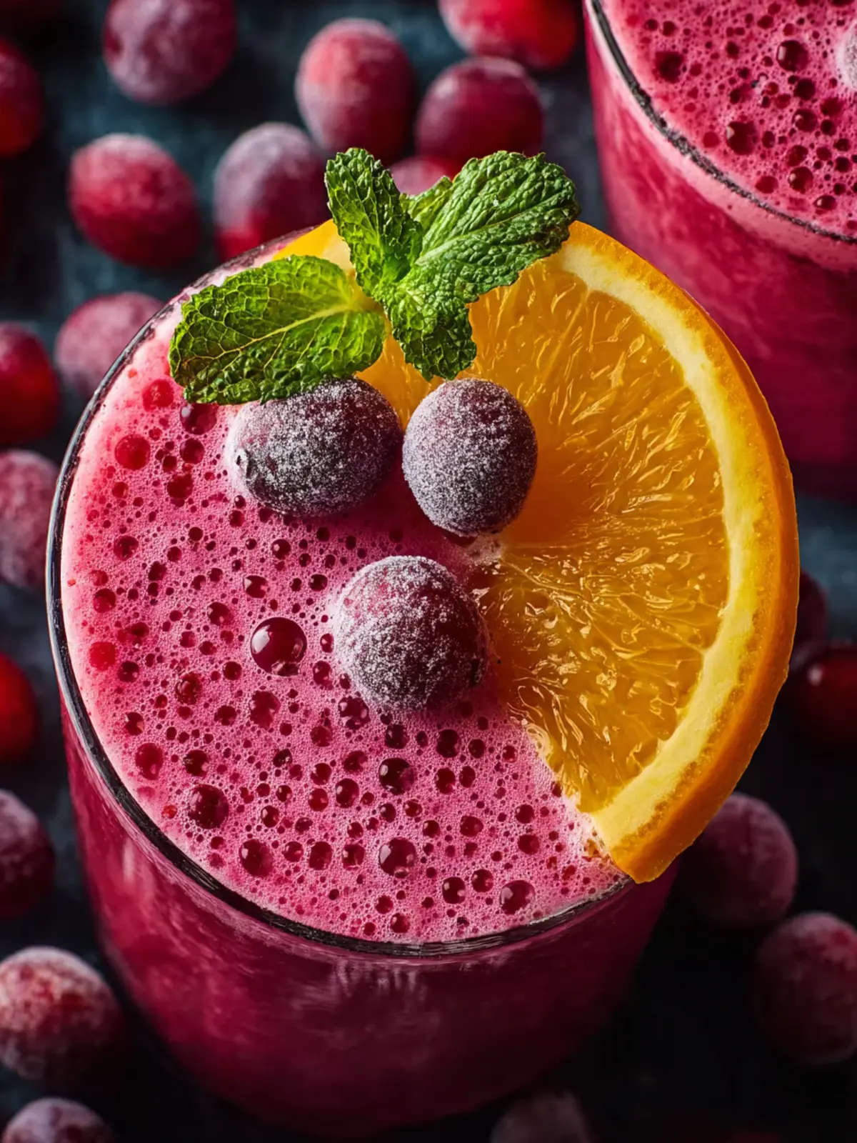 cranberry orange smoothie First Image