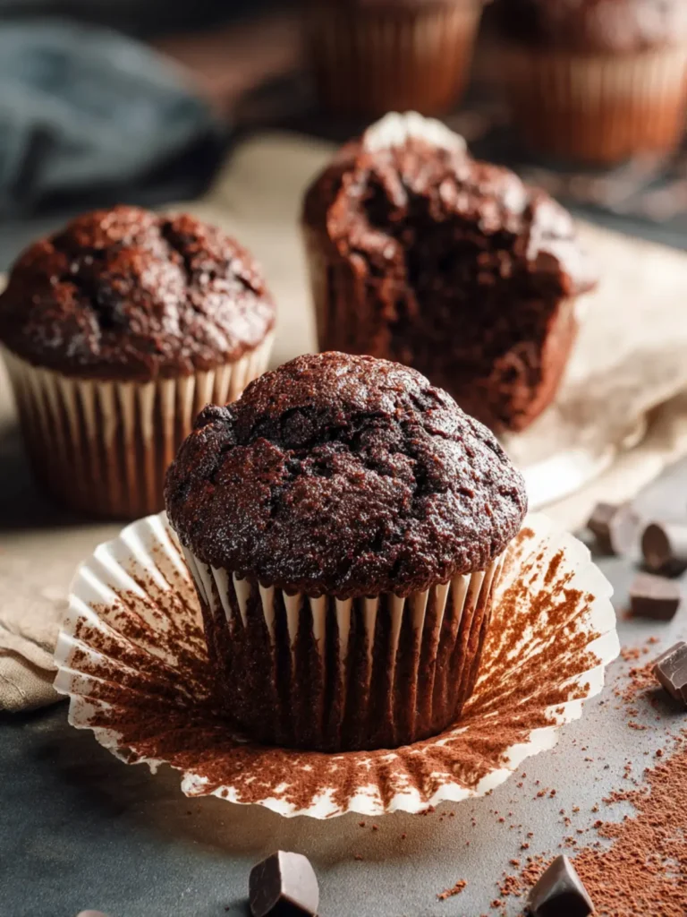 healthy chocolate muffins First Image