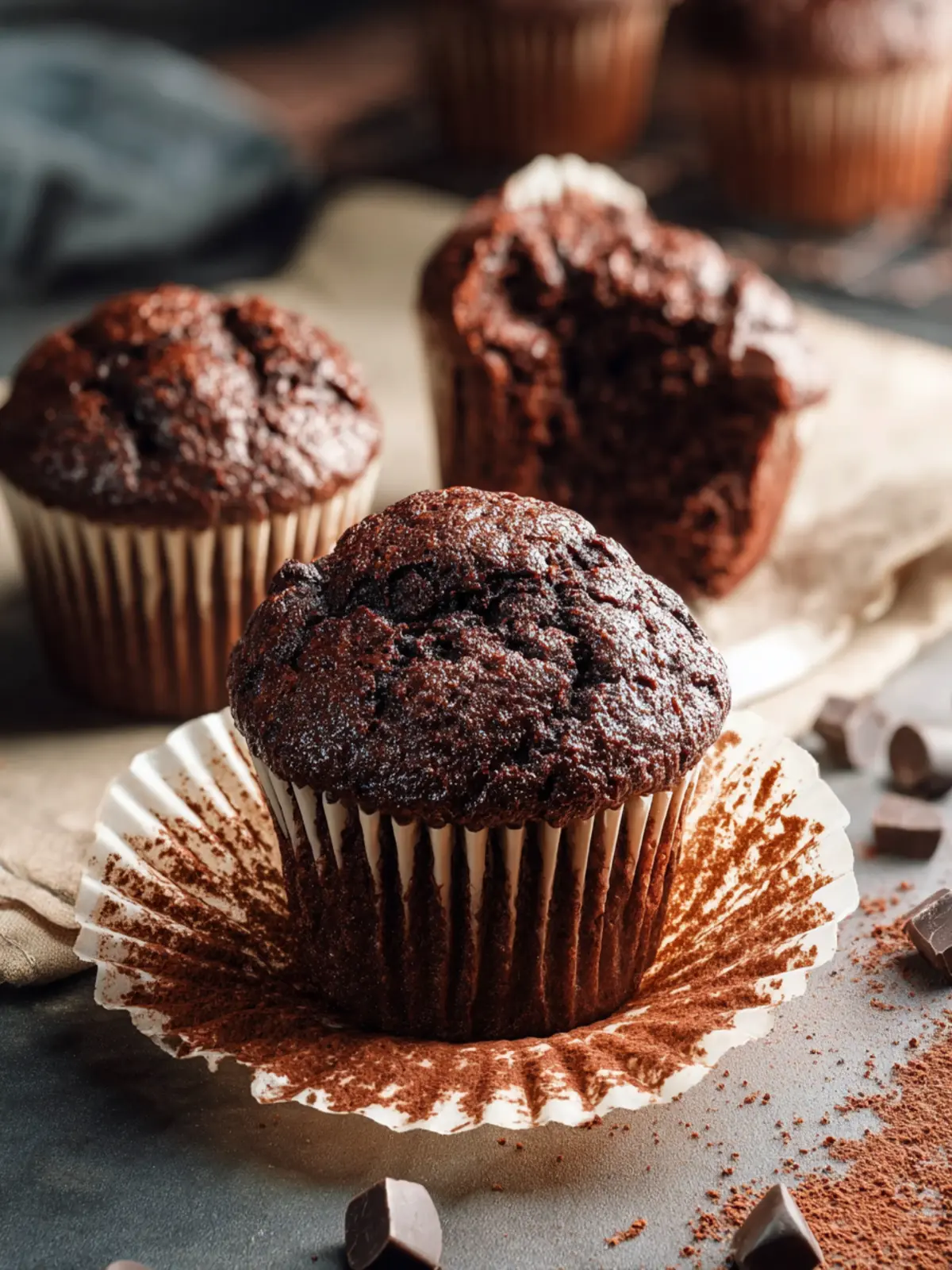 healthy chocolate muffins First Image