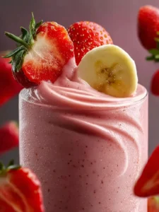 strawberry banana smoothie First Image