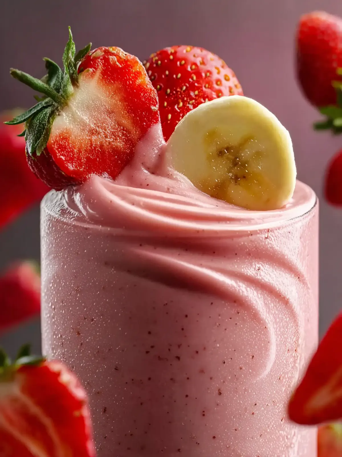 strawberry banana smoothie First Image
